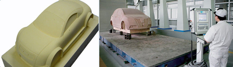 Molde do carro que faz a placa composta do trabalho feito com ferramentas, placa produzível à máquina do modelo do poliuretano